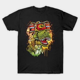 Aleosaurus Rex Beer Drinking Din T-Shirt